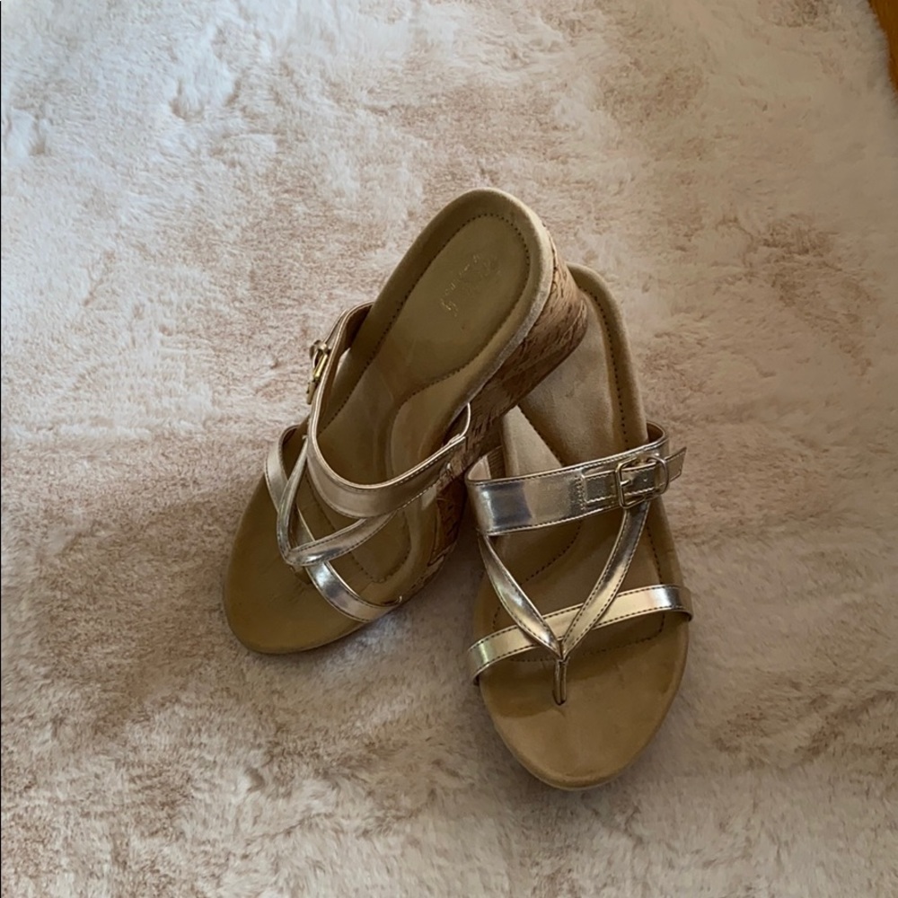 Sandal with wedge heel